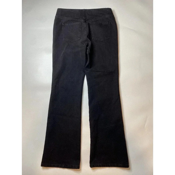 Soft Surroundings Black Ultimate Bootcut Denim Pull On Jeans Size S - Picture 7 of 7